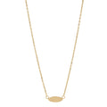 16 +2" Petite Oval Pendant Necklace
