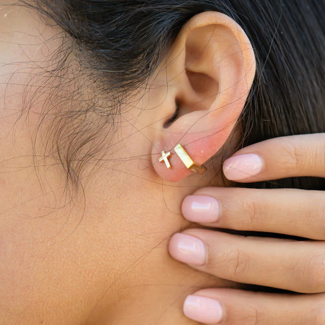 Signature Cross Stud Earrings