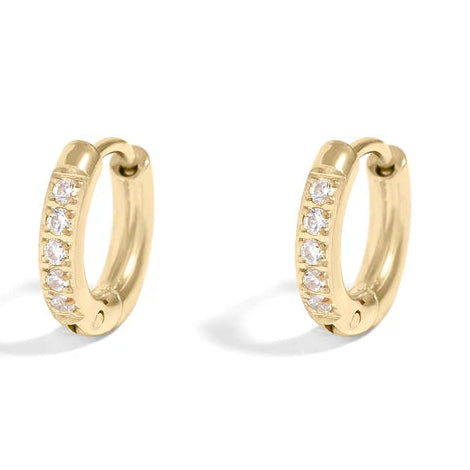 Signature Sparkle Huggie Hoop Earrings