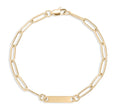 7" Paperclip Single Bar Bracelet