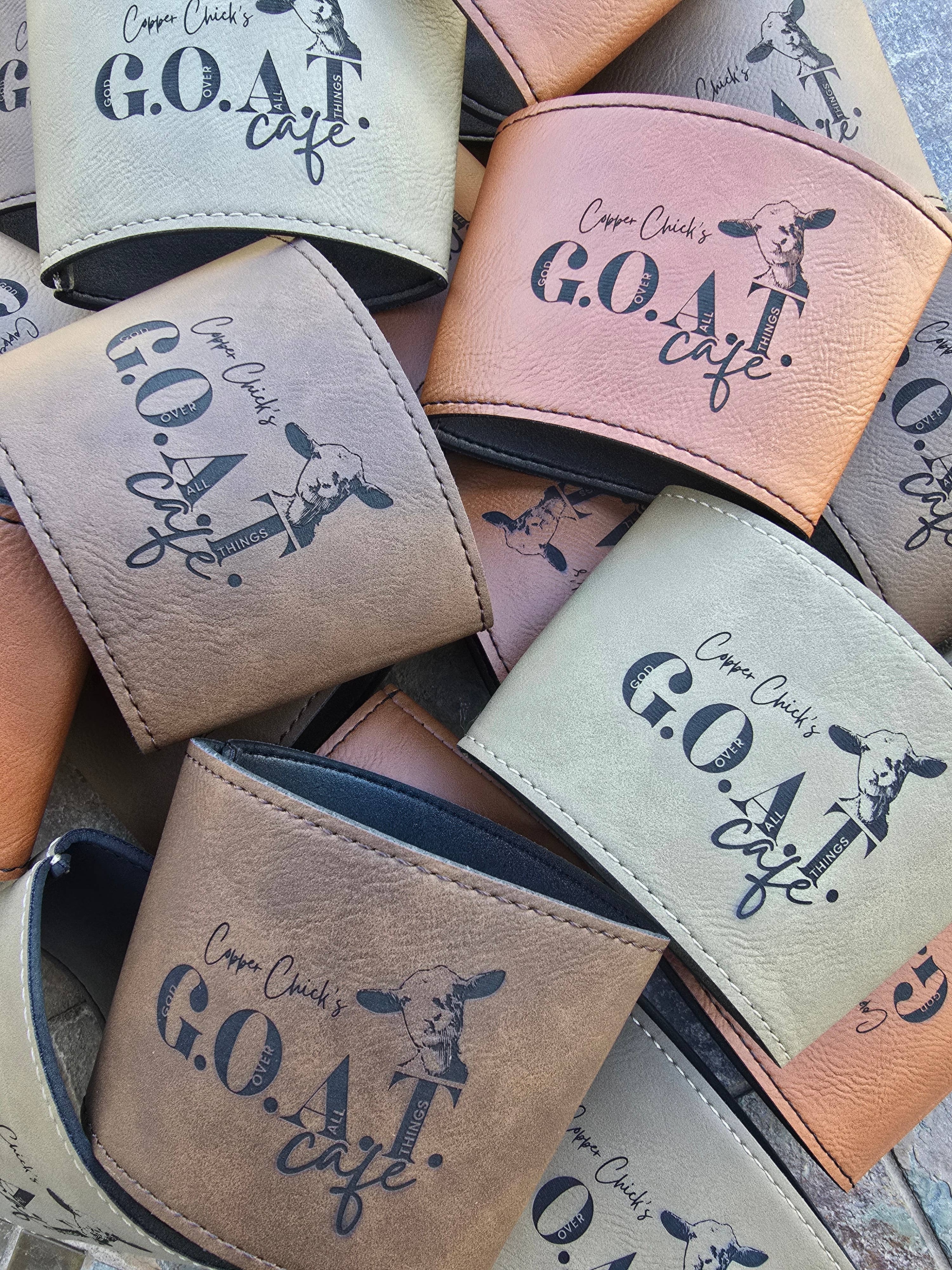 Engraved Leatherette Cup Sleeve