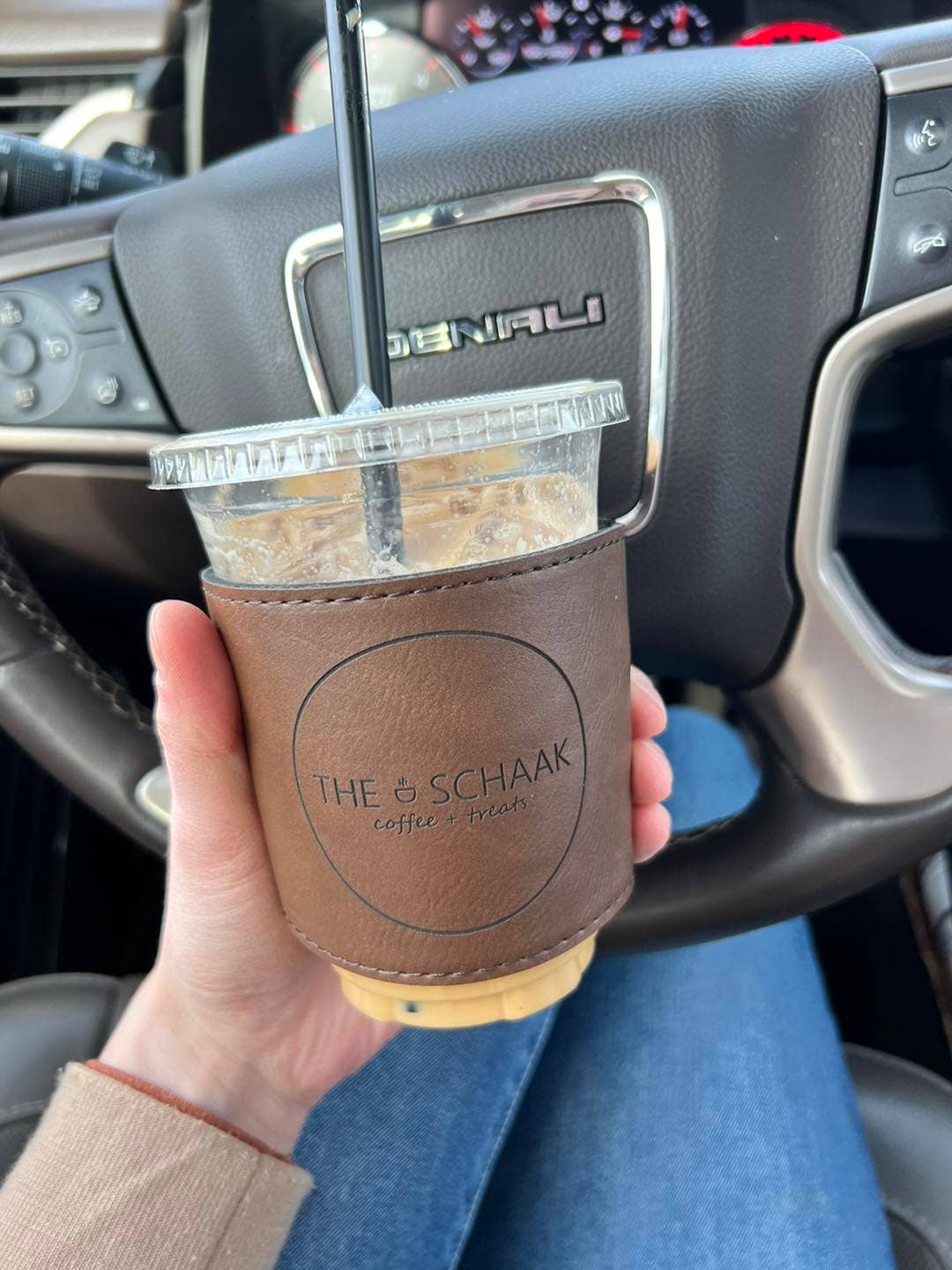 Engraved Leatherette Cup Sleeve