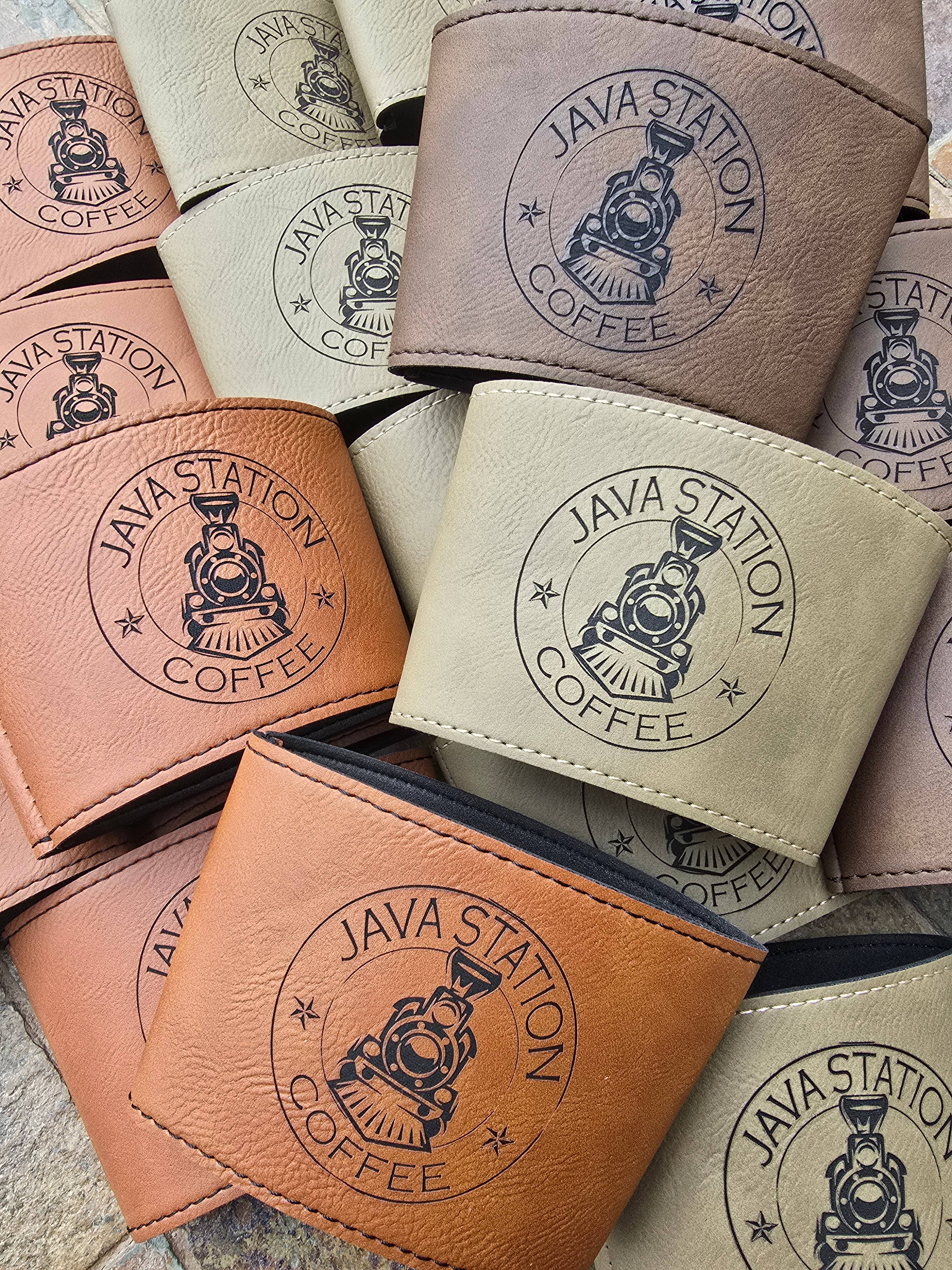 Engraved Leatherette Cup Sleeve