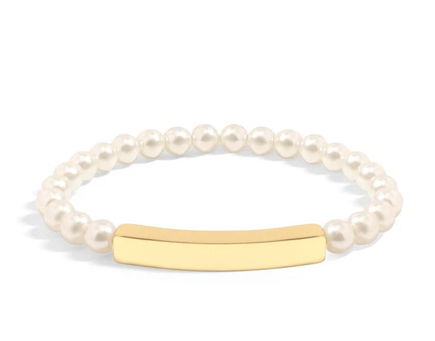 Stretch Pearl Bar Bracelet