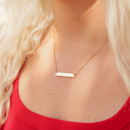 16 +2" Signature Bar Necklace